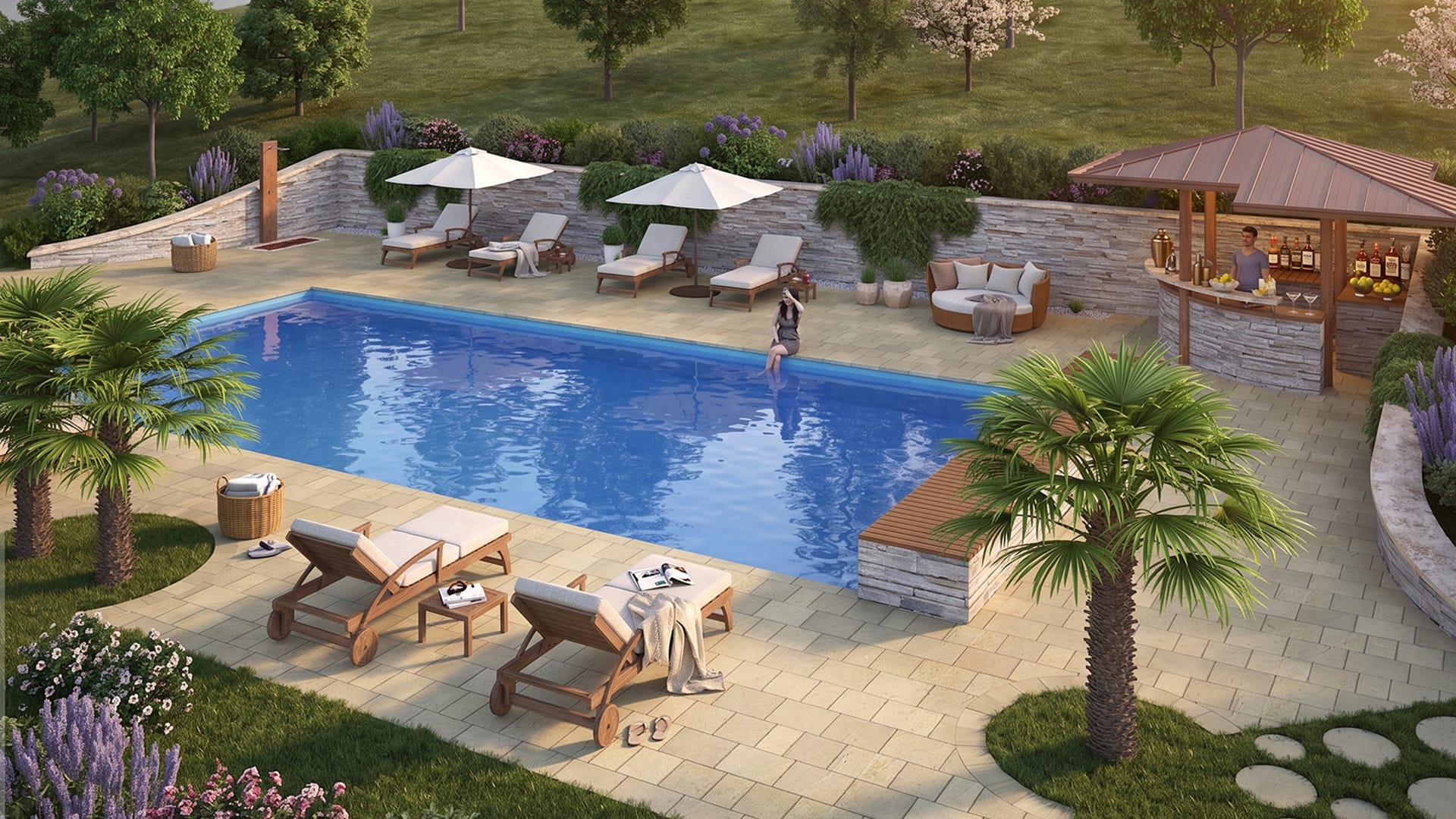 Progetti Architettura - Piscine e spazi esterni